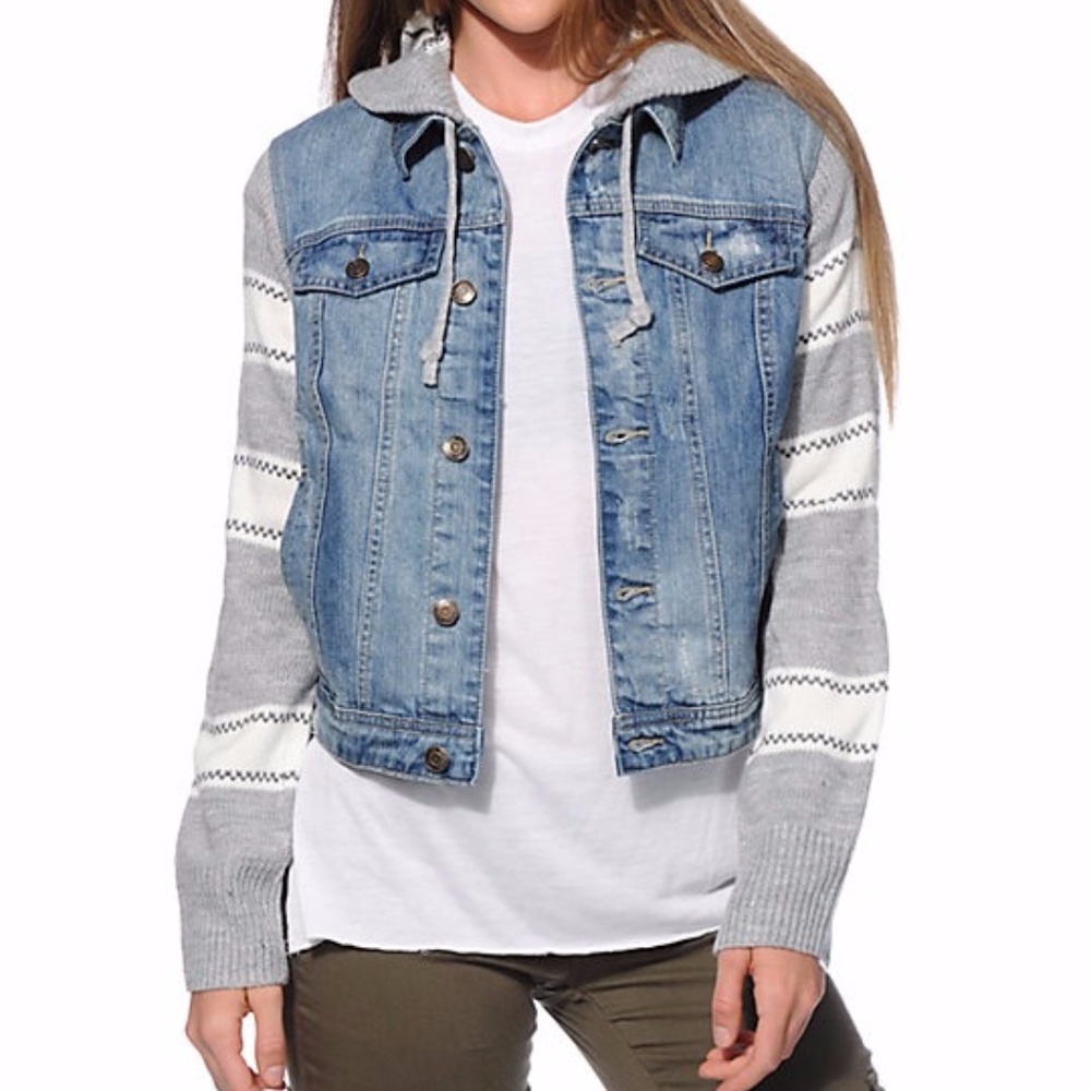 Nordstrom Thread & Supply Sweater Denim Jacket